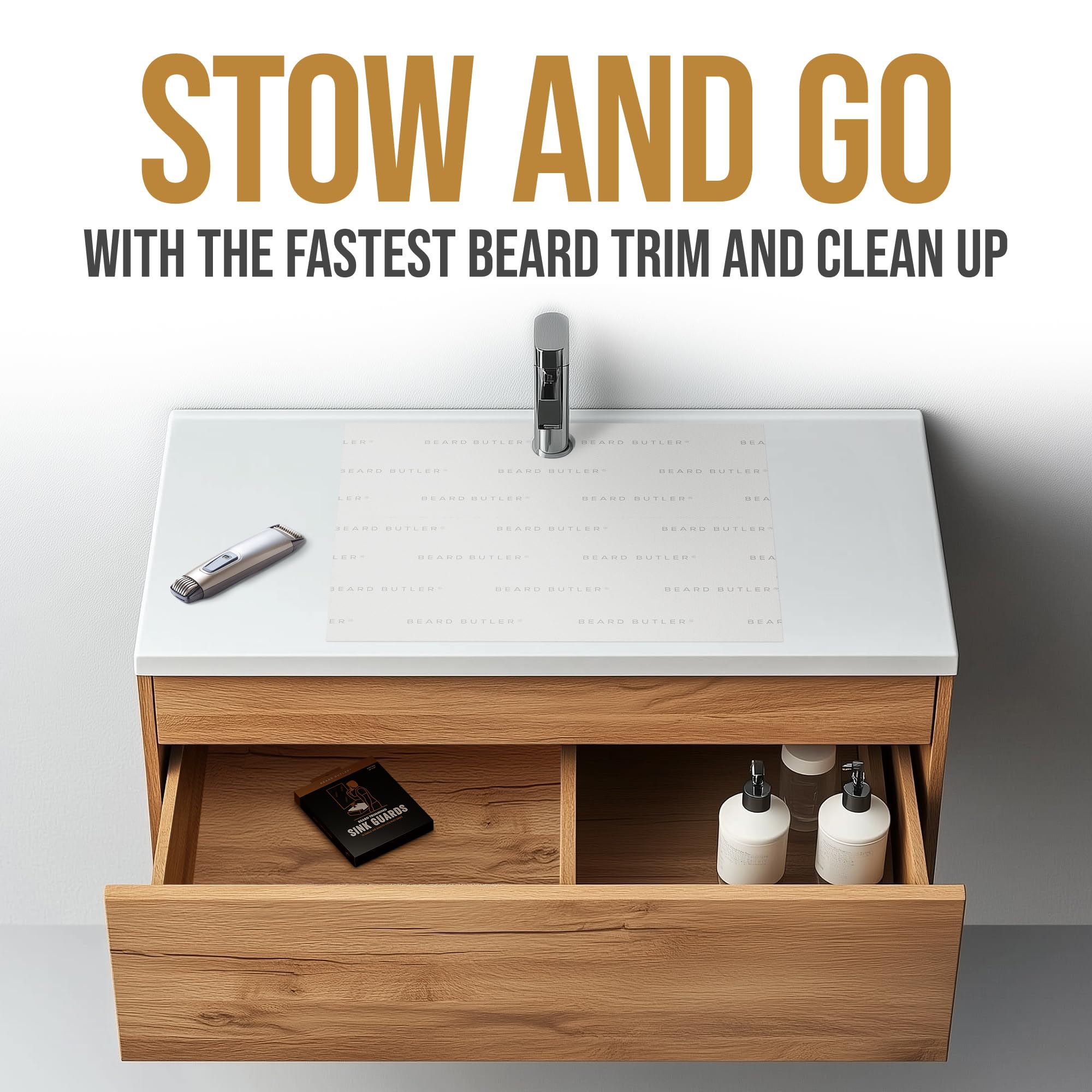 Beard Butler utilisation rapide lors du rasage quotidien.