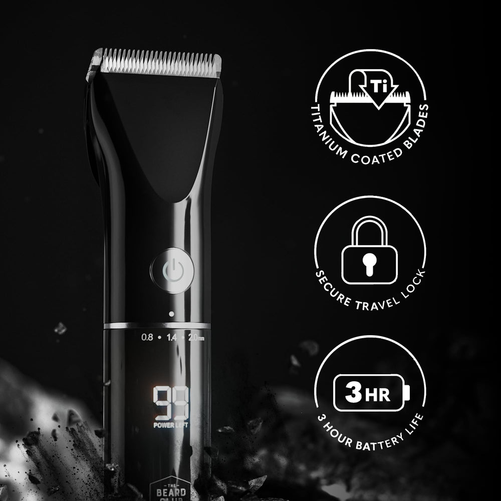 Lames affûtées Beard Club offrant une coupe nette et détaillée.