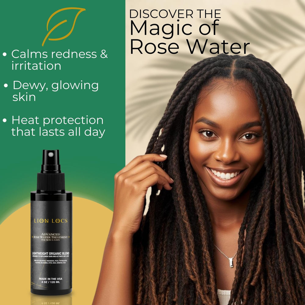 Beard Gains Lion Locs application main sur cheveux