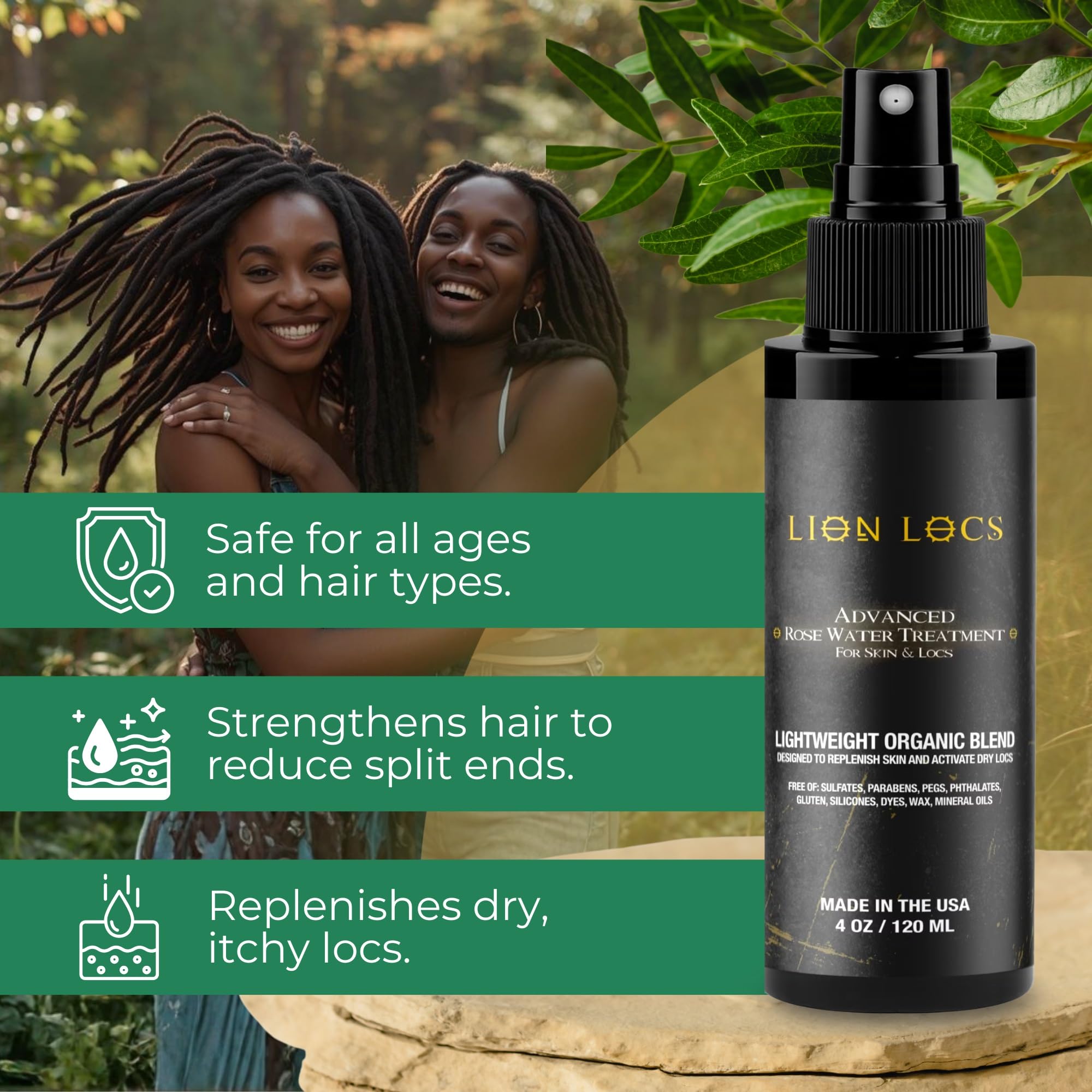 Beard Gains Lion Locs pompe facile pour une application précise
