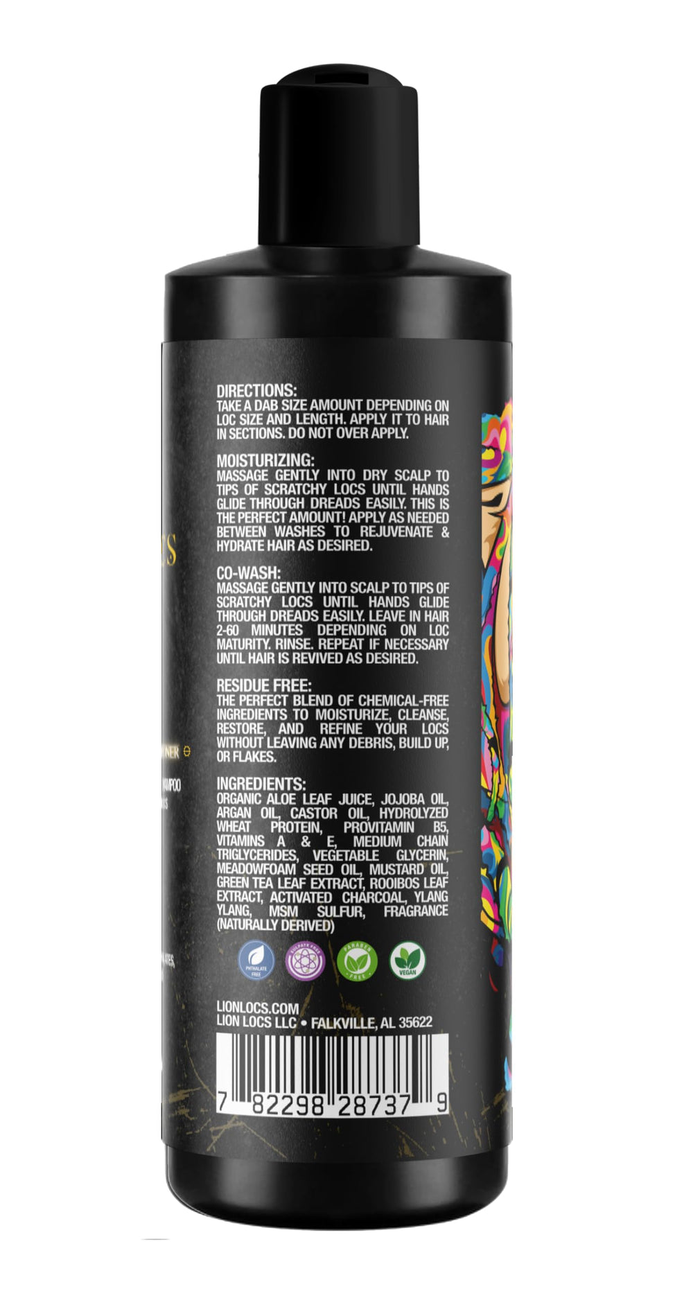 Beard Gains Lion Locs – entretien régulier pour locs propres et saines.