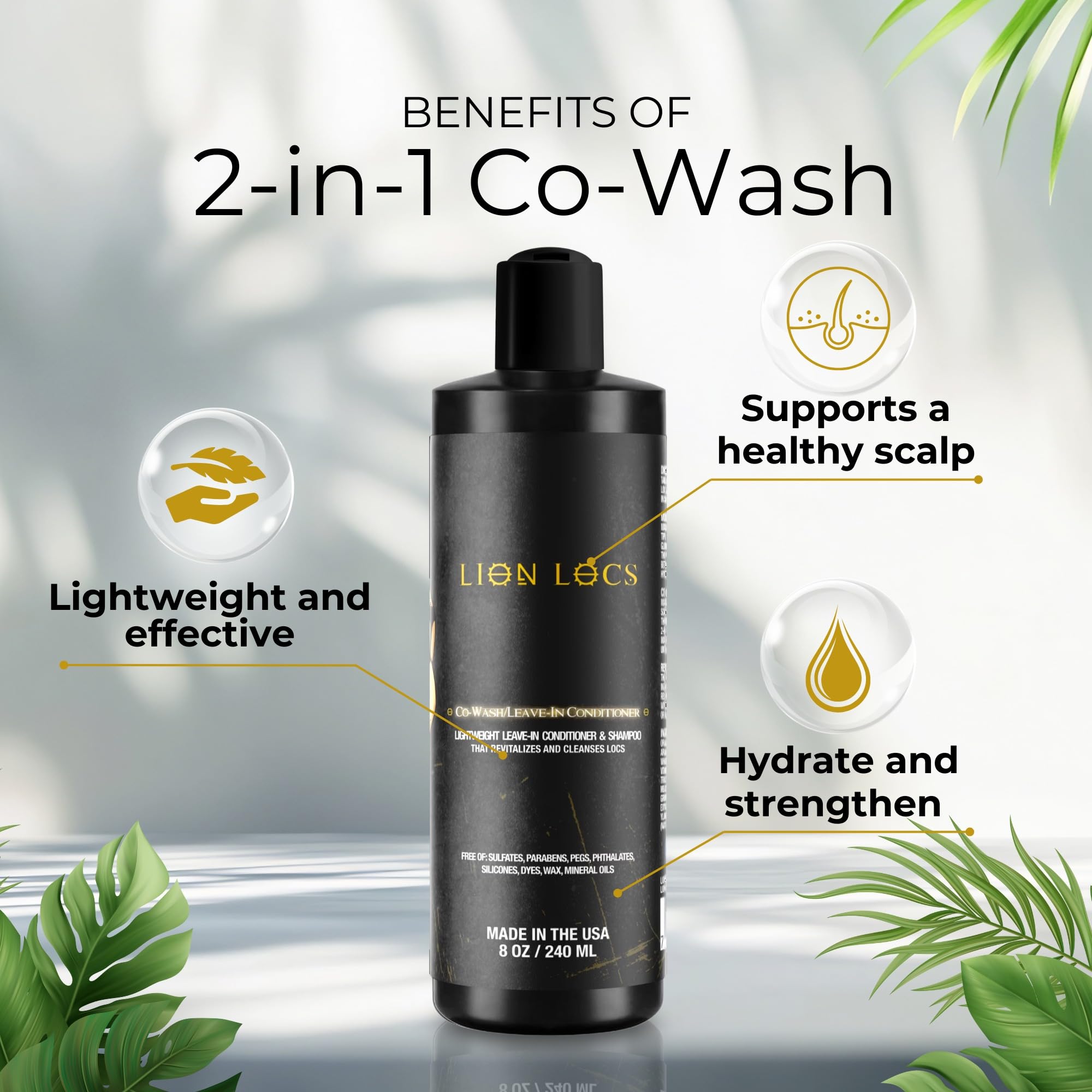 Beard Gains Lion Locs – mousse légère pour une application facile.