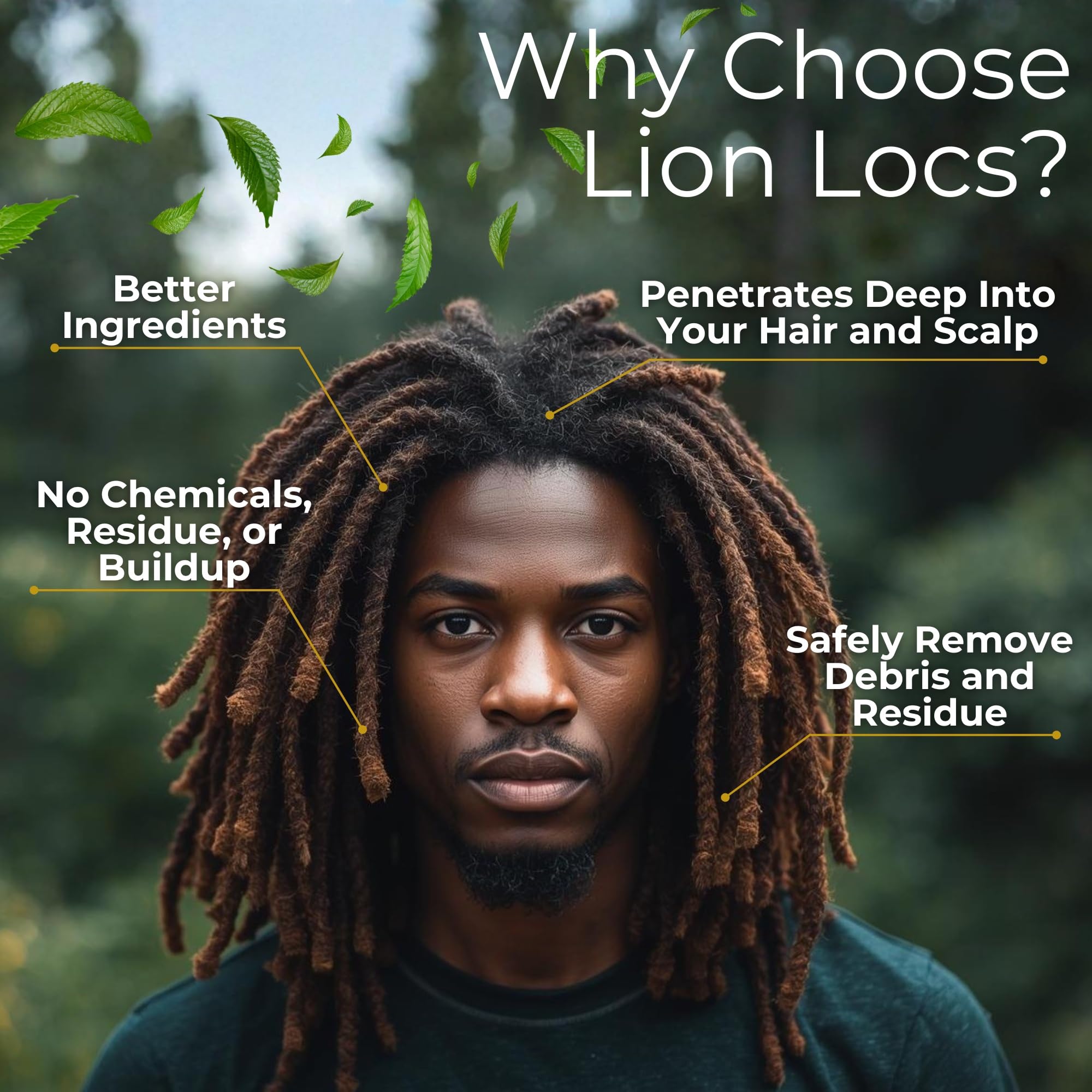 Beard Gains Lion Locs – rinçage rapide sans résidu.