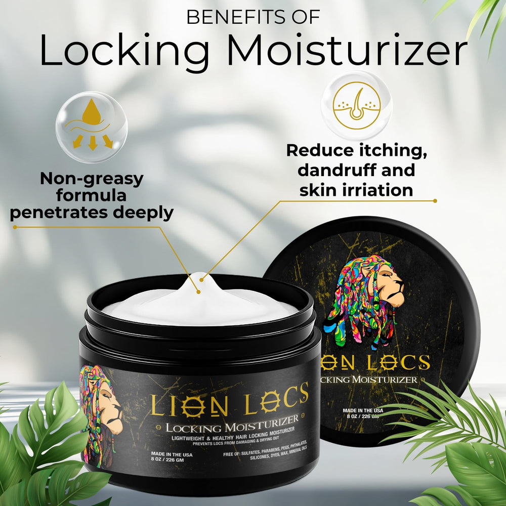 Beard Gains Lion Locs texture fluide montrée lors d'une application légère et agréable.