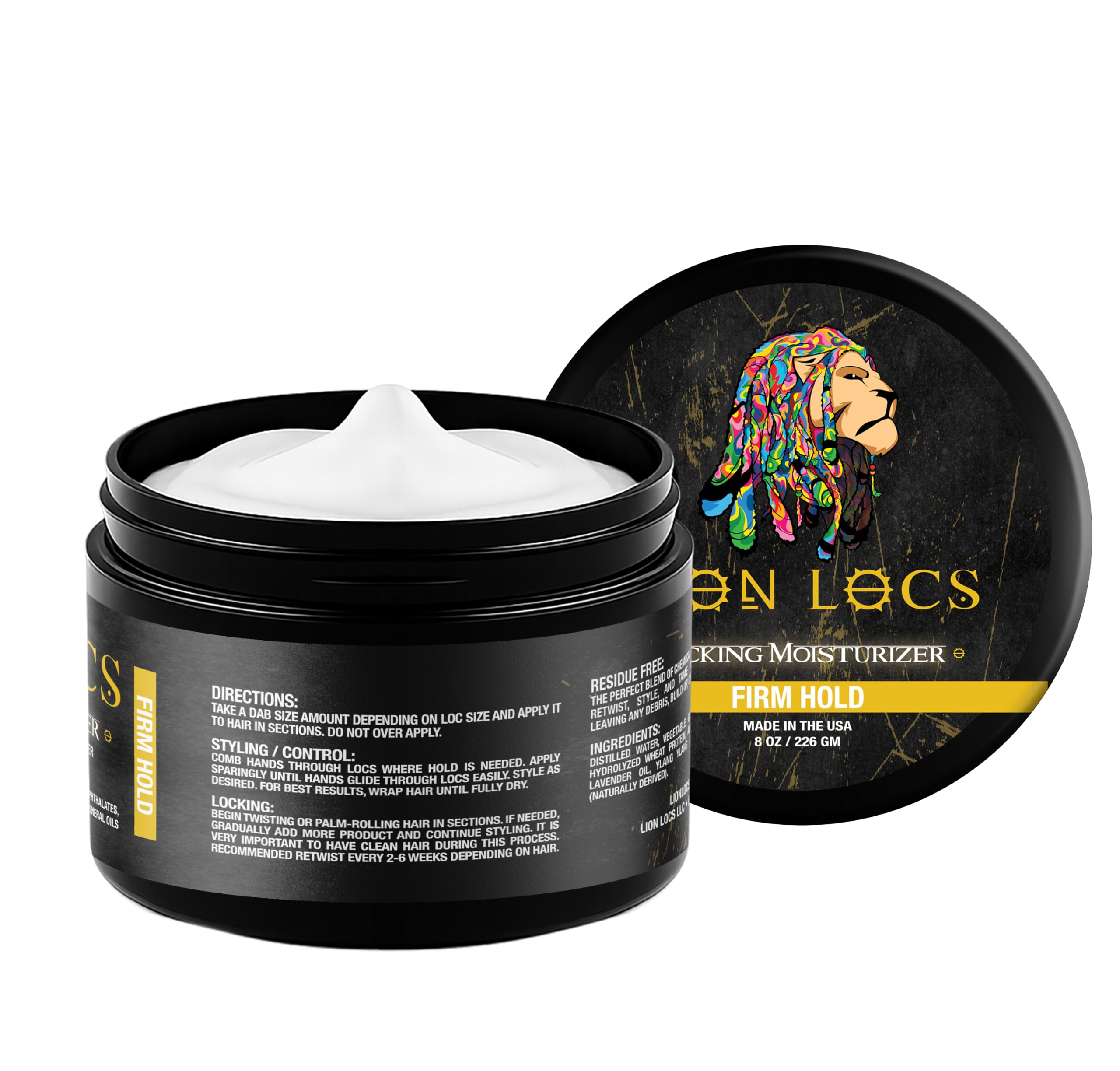 Beard Gains Lion Locs usage quotidien sur tresses et micro-locs pour routine polyvalente.