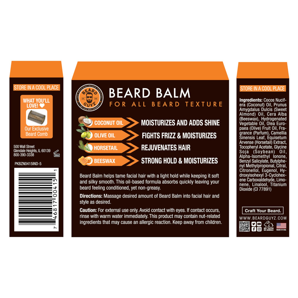 Beard Guyz Baume Barbe : peau sous-barbe hydratée et apaisée.