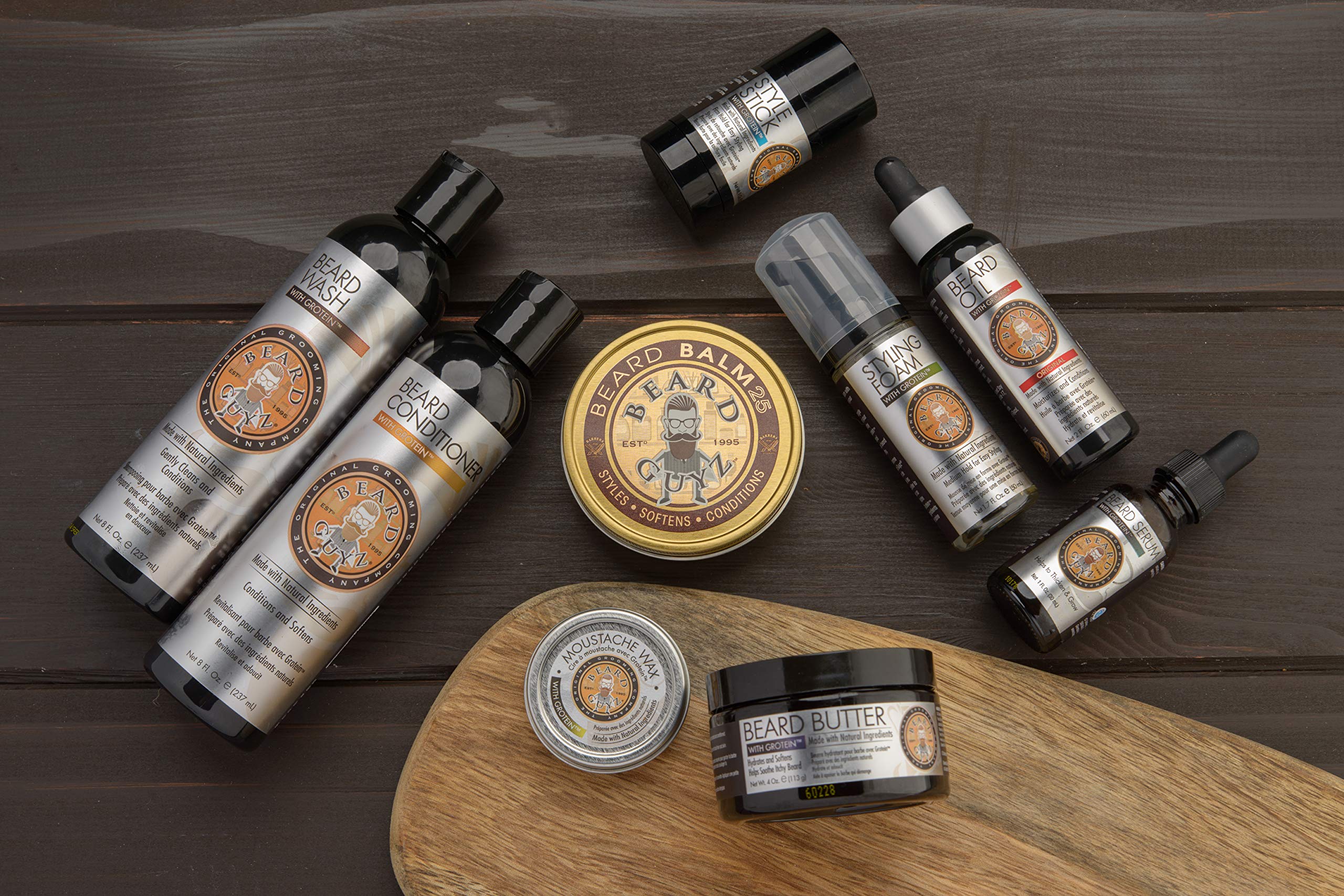 Beard Guyz Beard Wash – extraits botaniques rafraîchissants apportant une sensation vivifiante.
