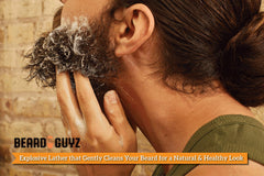 Beard Guyz Beard Wash – huile d’argan intégrée pour nourrir les poils et apaiser la peau.