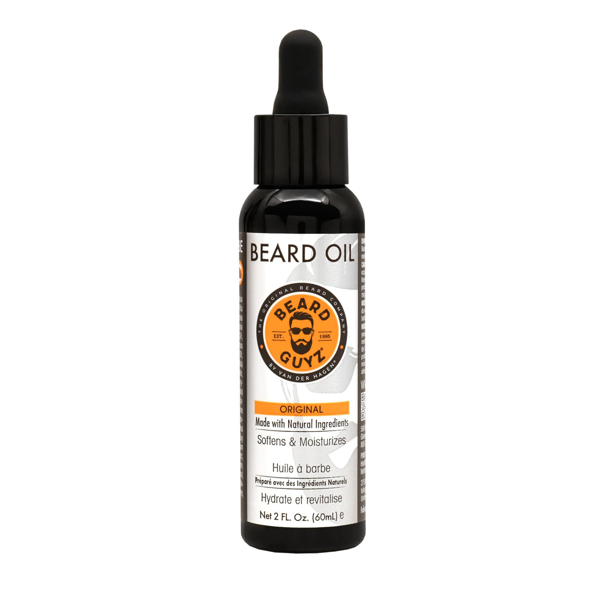 Beard Guyz Huile Barbe flacon: hydratation légère pour poils et peau.
