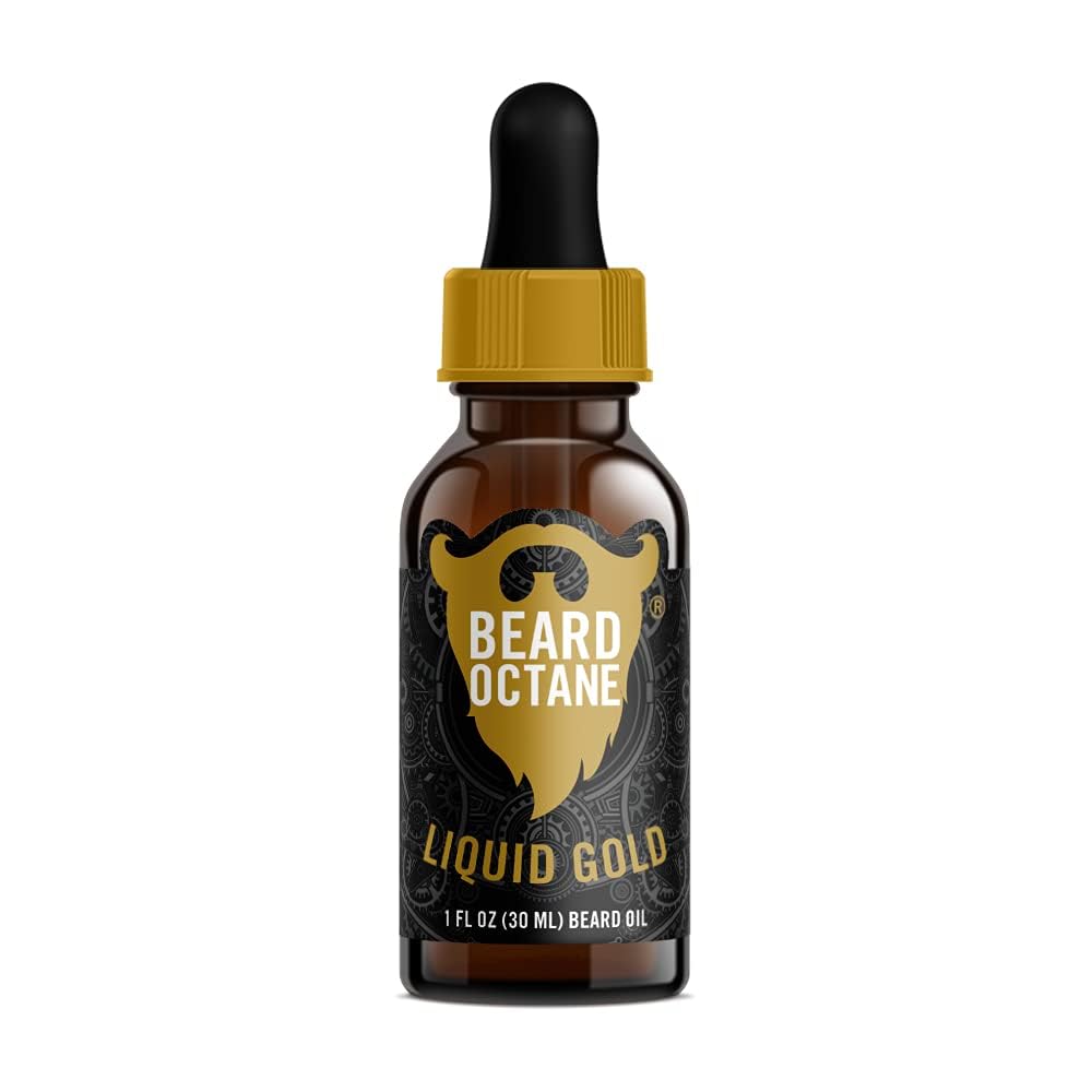 Beard Octane huile barbe – bouteille avec encens et oud, douceur et hydratation.