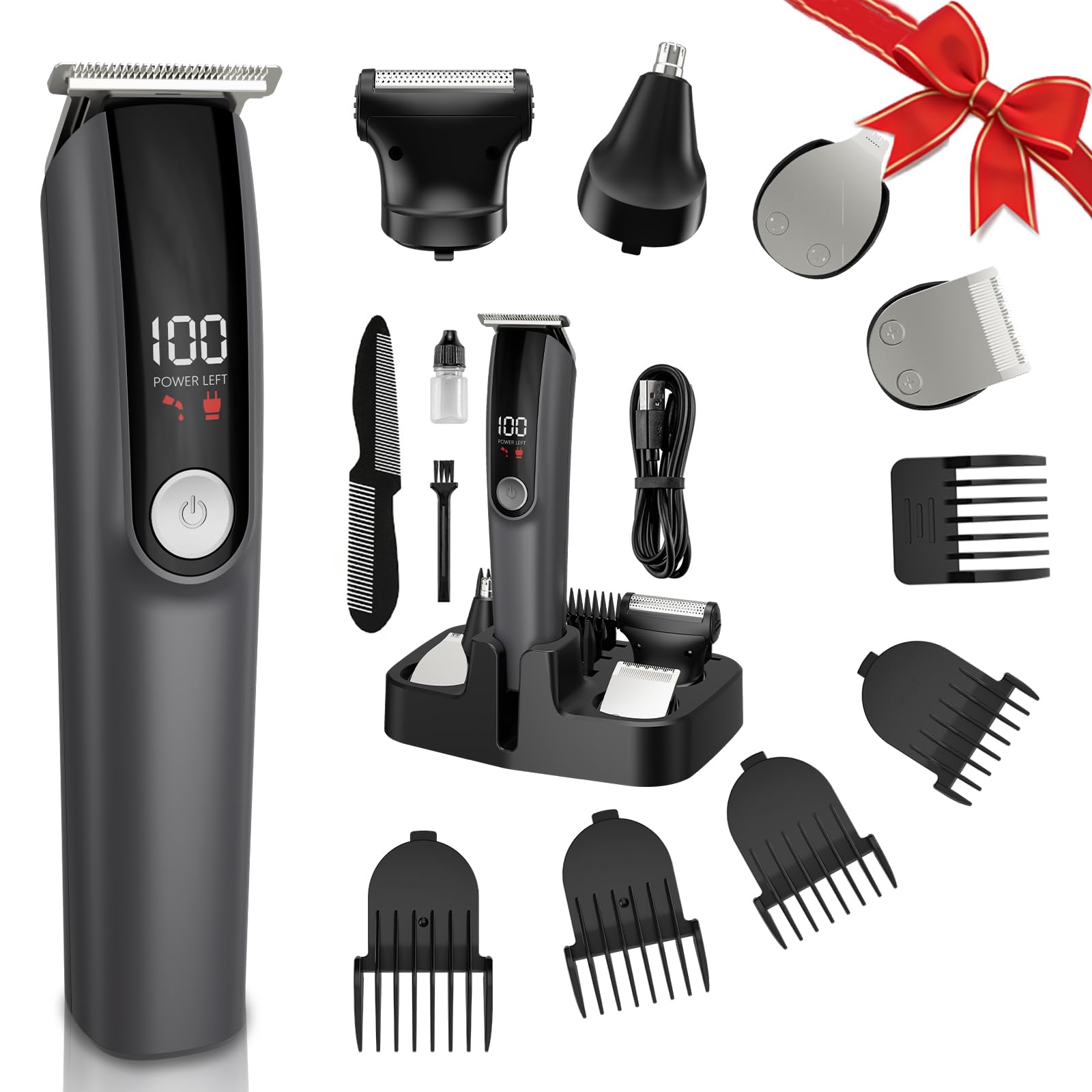Beard Trimmer 5 en 1: moteur puissant pour des résultats nets et rapides.