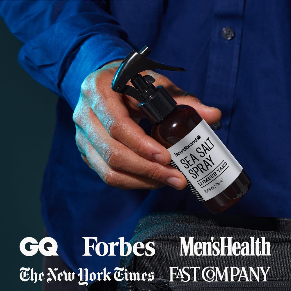 Beardbrand Spray sel marin permet une application rapide et facile.