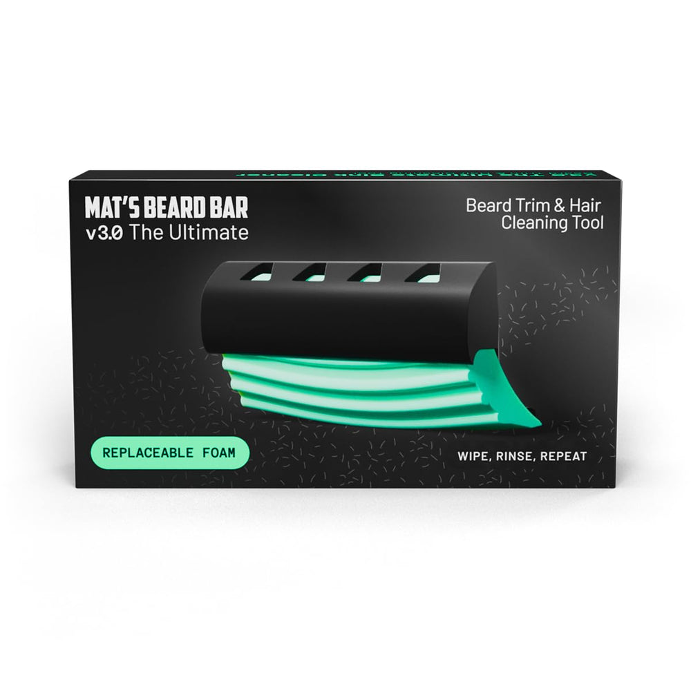 Mat's Beard Bar Ultimate v3.0 mousse remplaçable pour nettoyer sans effort.