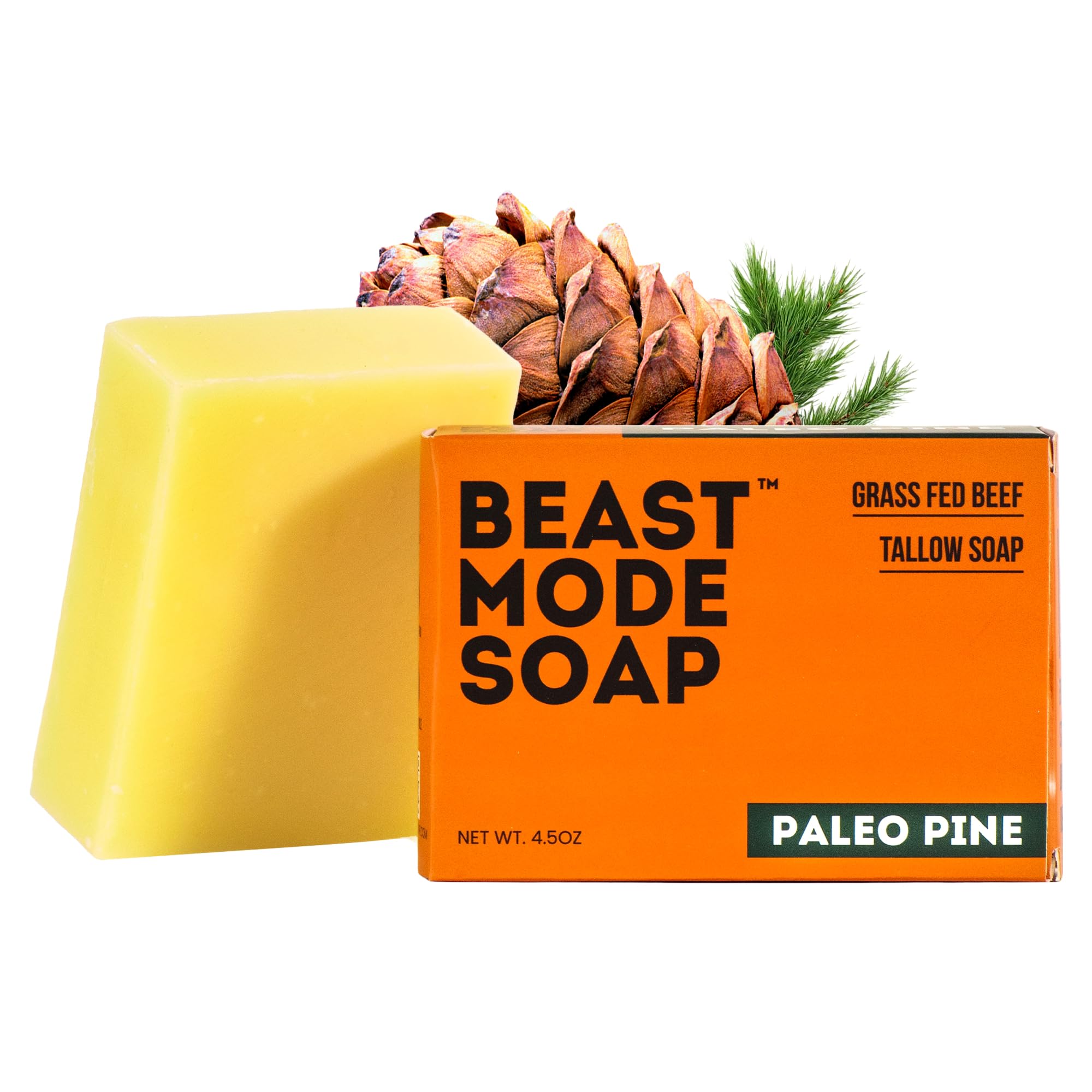 Beast Mode Savon Pine : arôme boisé pour une douche énergisante.