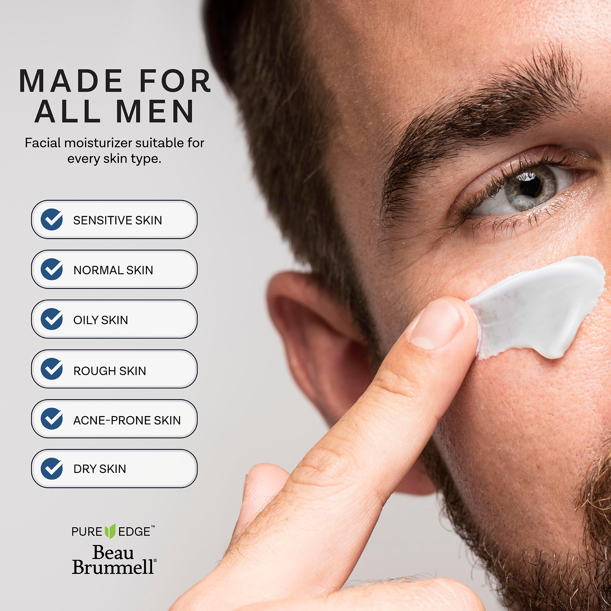 Beau Brummell pour hommes: absorption rapide pour peau prête à sortir