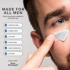 Beau Brummell pour hommes: absorption rapide pour peau prête à sortir