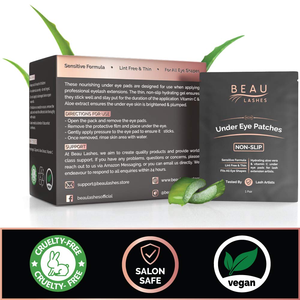 Beau Lashes patch hydrogel pour lift cils et soin des yeux.