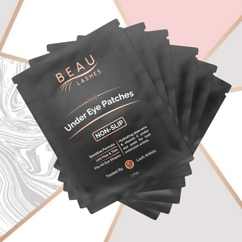 Beau Lashes patch hydrogel yeux sans peluches, confort professionnel.