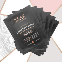 Beau Lashes patch hydrogel yeux sans peluches, confort professionnel.