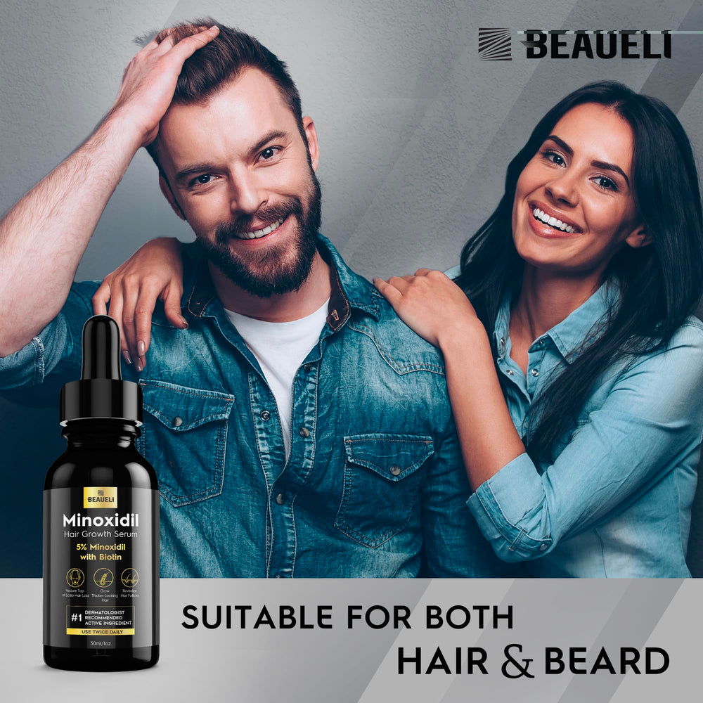 Beaueli Minoxidil formule unisexe – convient à chacun.