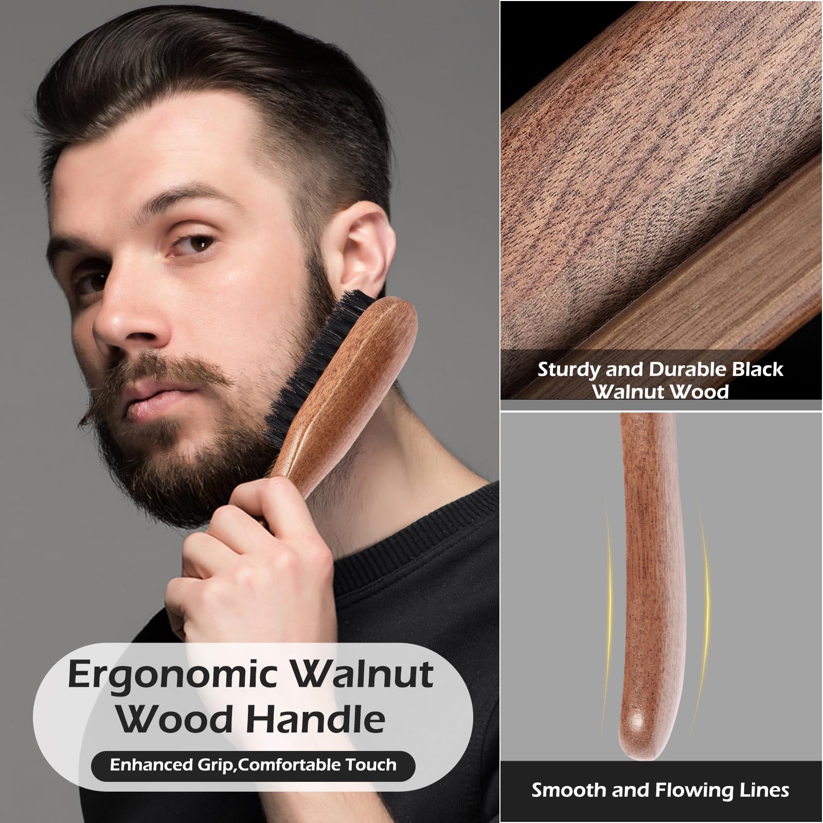 Brosse Beauntangly barbe et moustache, précision au quotidien