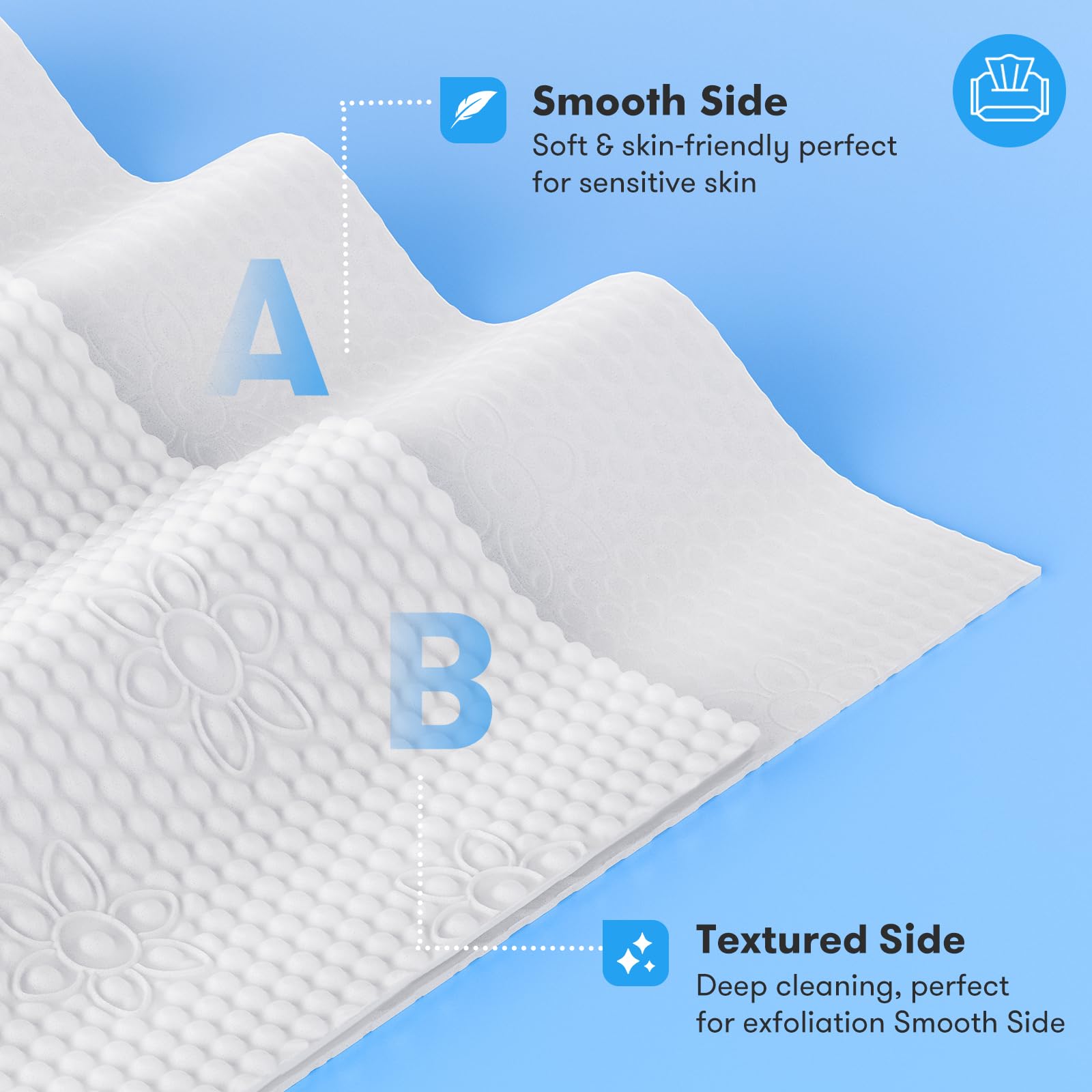 Beauntangly lingettes visage usages multiples, idéales pour camping et voyage.