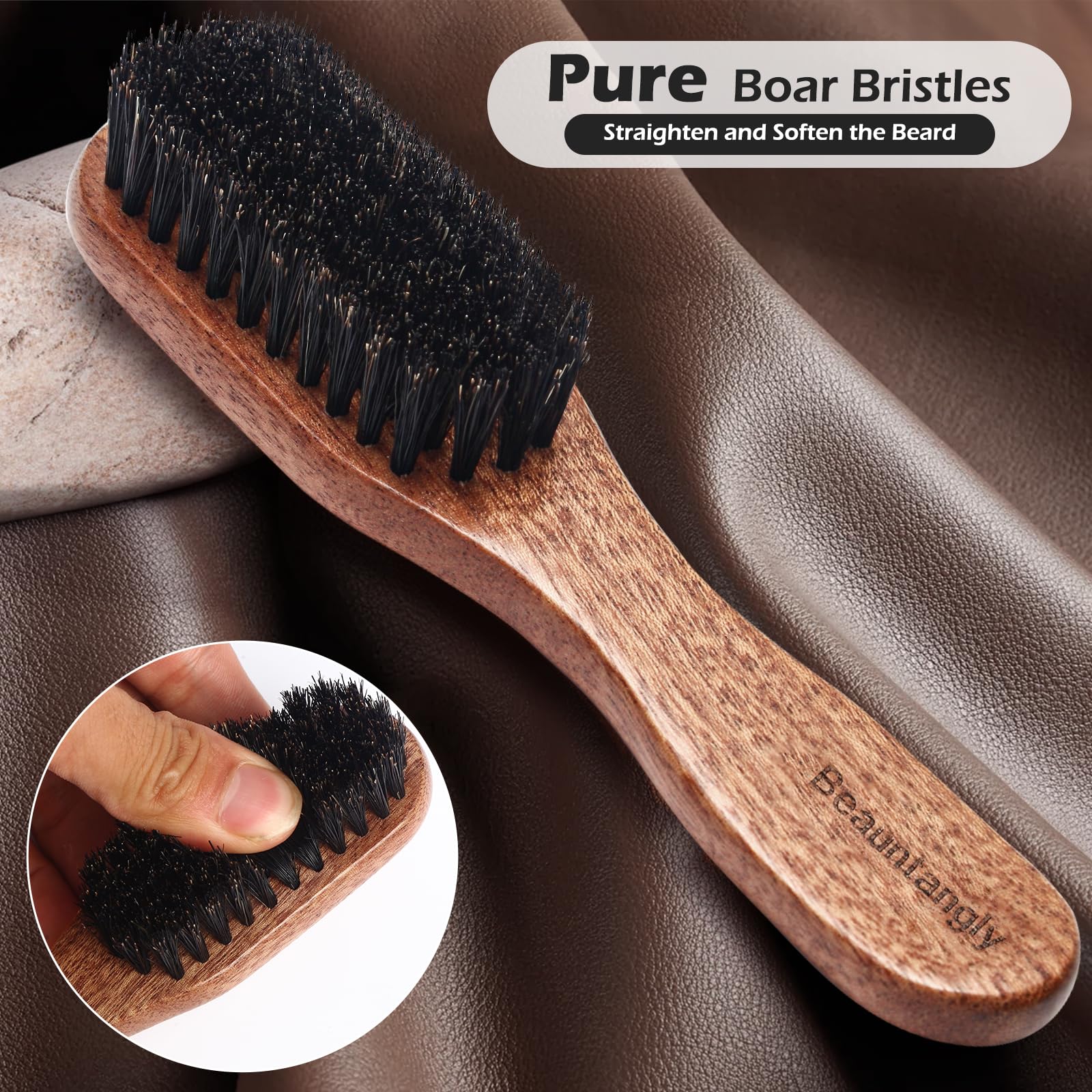 Manche bois de noyer pour une prise en main confortable