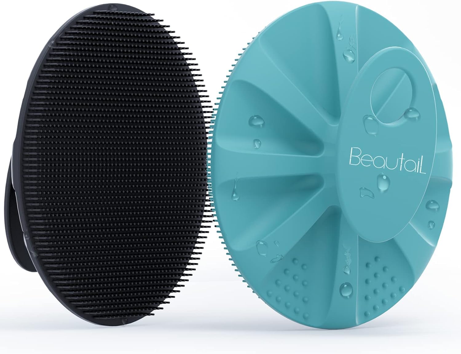 Gant BEAUTAIL en silicone, prise en main ergonomique pour une exfoliation douce.