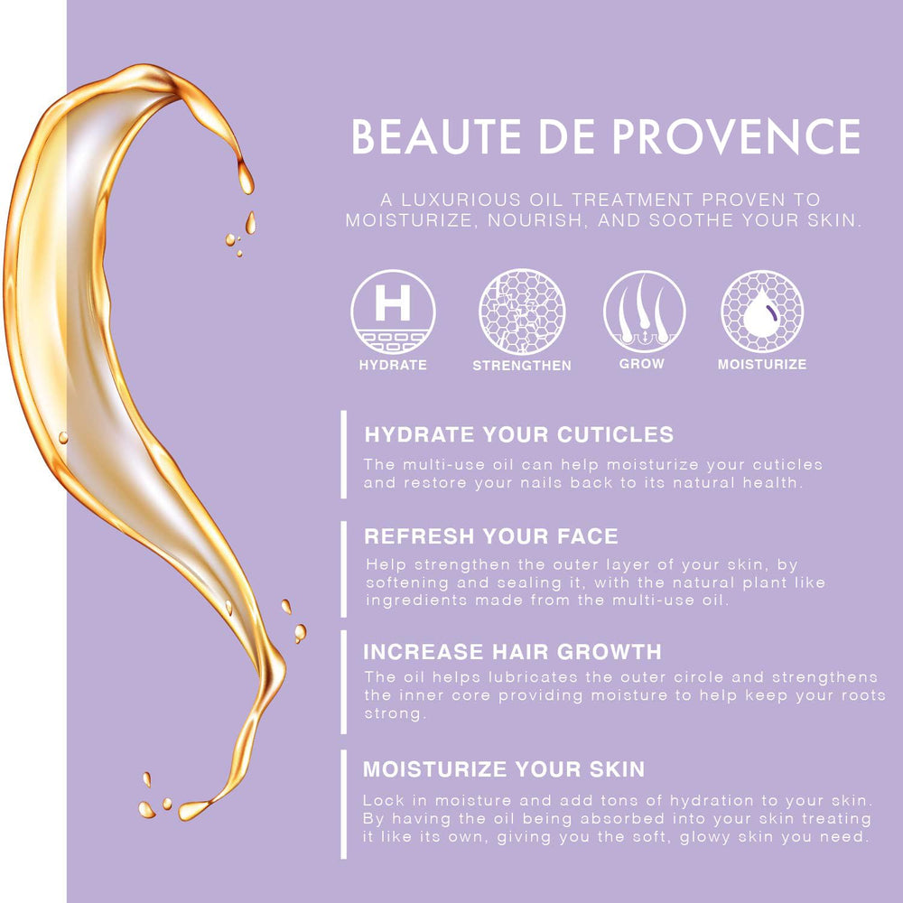 BEAUTE DE PROVENCE Huile Lavande – cheveux doux et brillants