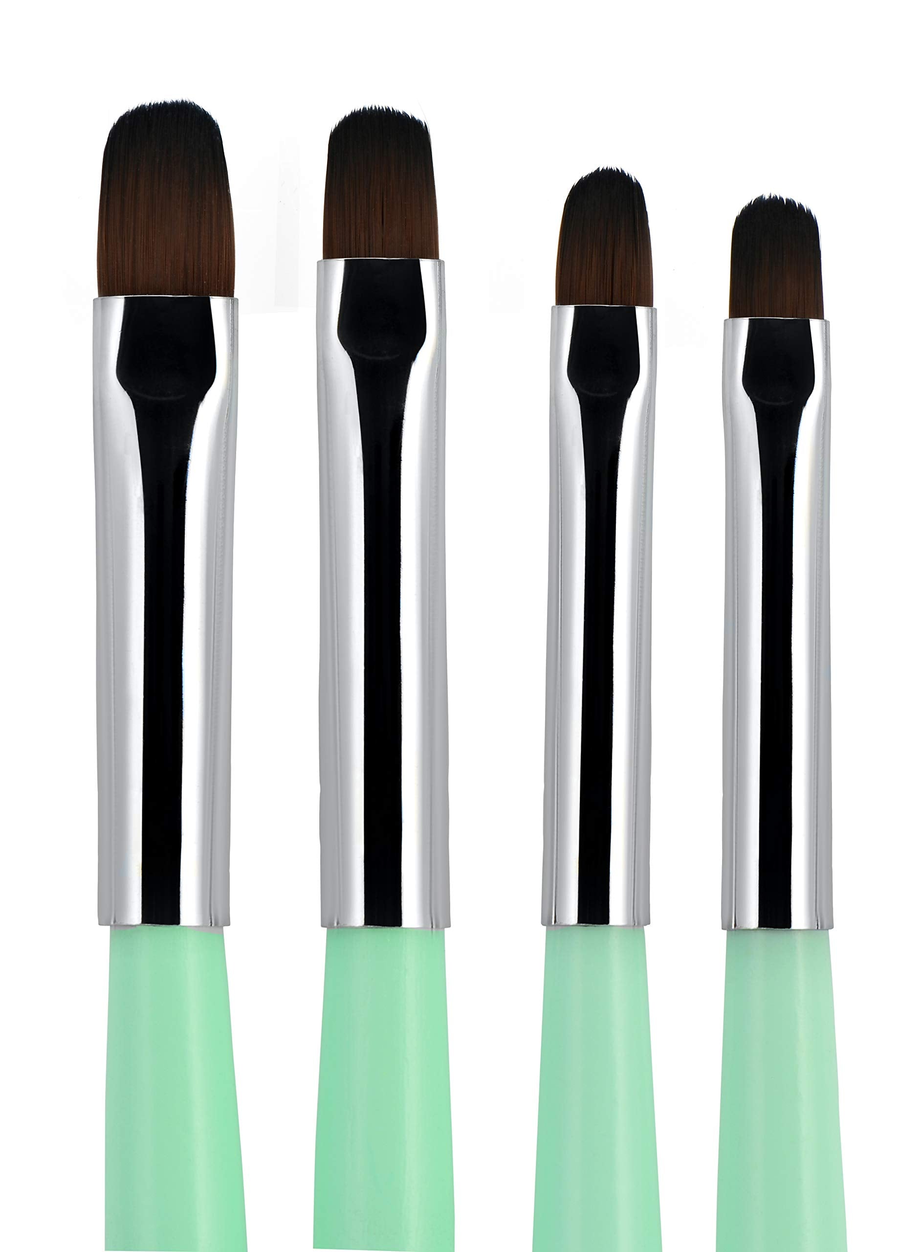 Pinceaux UV-Gel BEAUTÉ GALLERIA, ensemble 4 pièces pour application précise.
