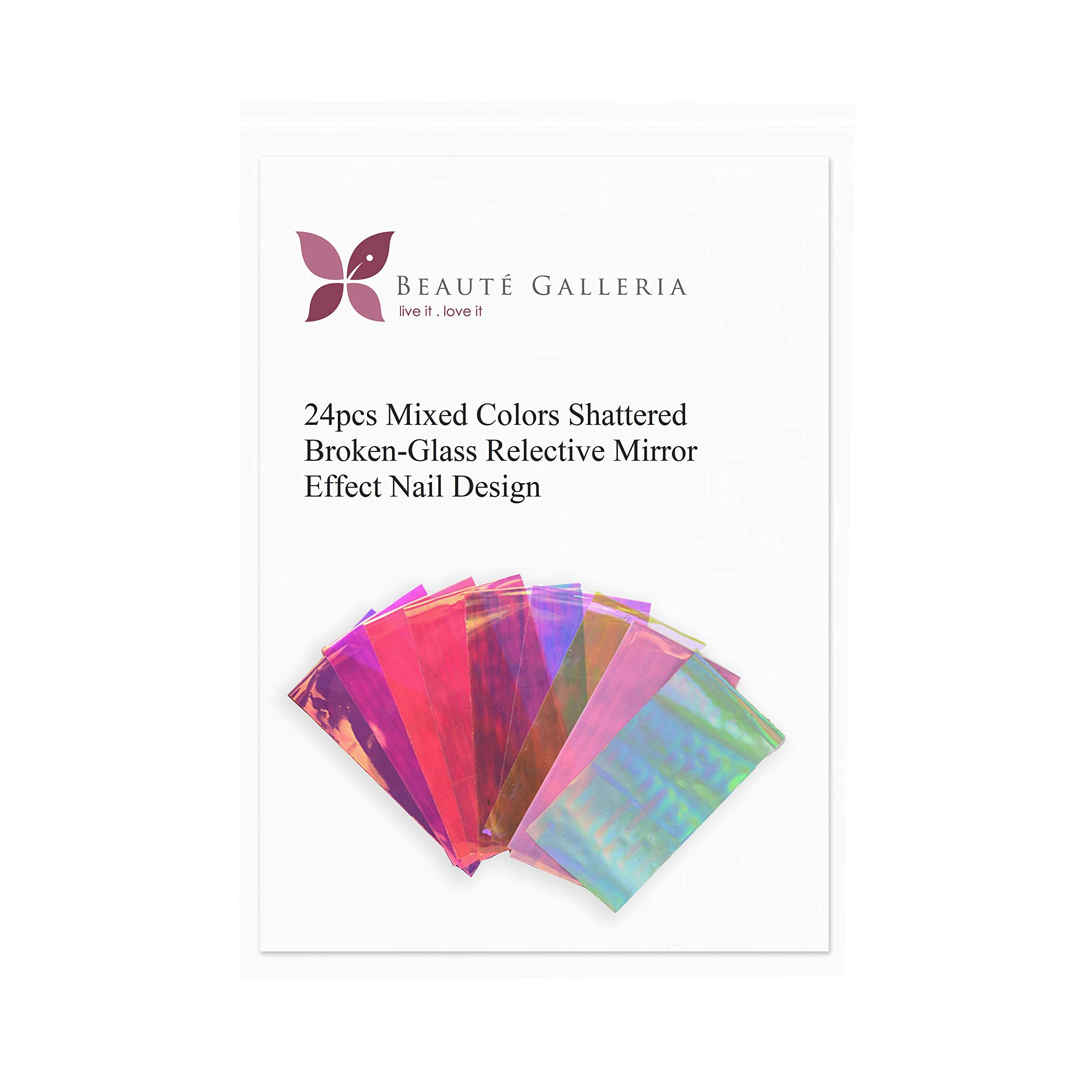 Beauté Galleria film dichroïque pour un jeu de couleurs sur les ongles.