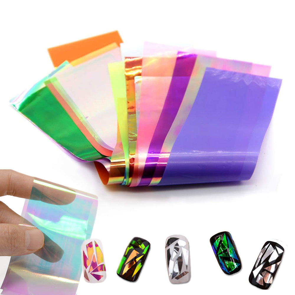 Beauté Galleria miroir reflets couleurs pour un effet unique sur les ongles.