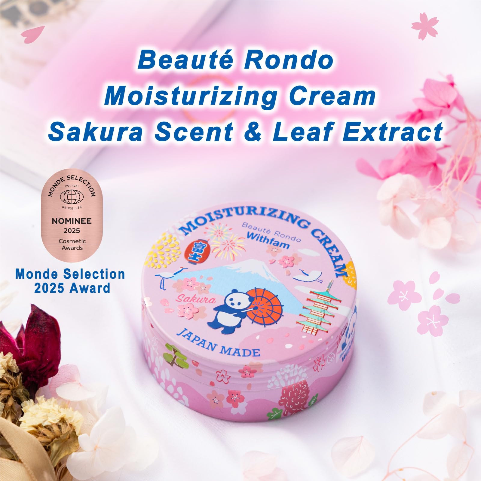 Texture crème douce Beaute Rondo Withfam prête à l’emploi.
