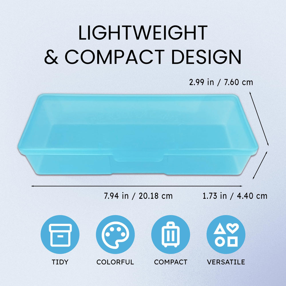 Beauticom boite-rangement personnelle rose et bleu translucide, rangement des outils.