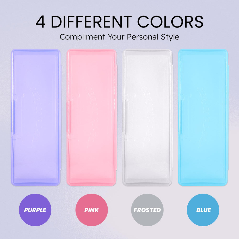 Boîte polyvalente violet pour outils de nail art et maquillage