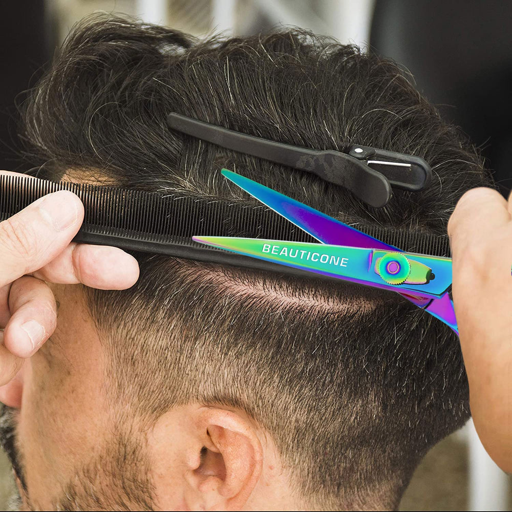 Beauticone ciseaux-coiffure utilisation cheveux mouillés ou secs en douceur.