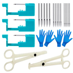Beautidots kit piercing corps 14G-16G-20G prêt à l'emploi, piercing rapide et sûr.