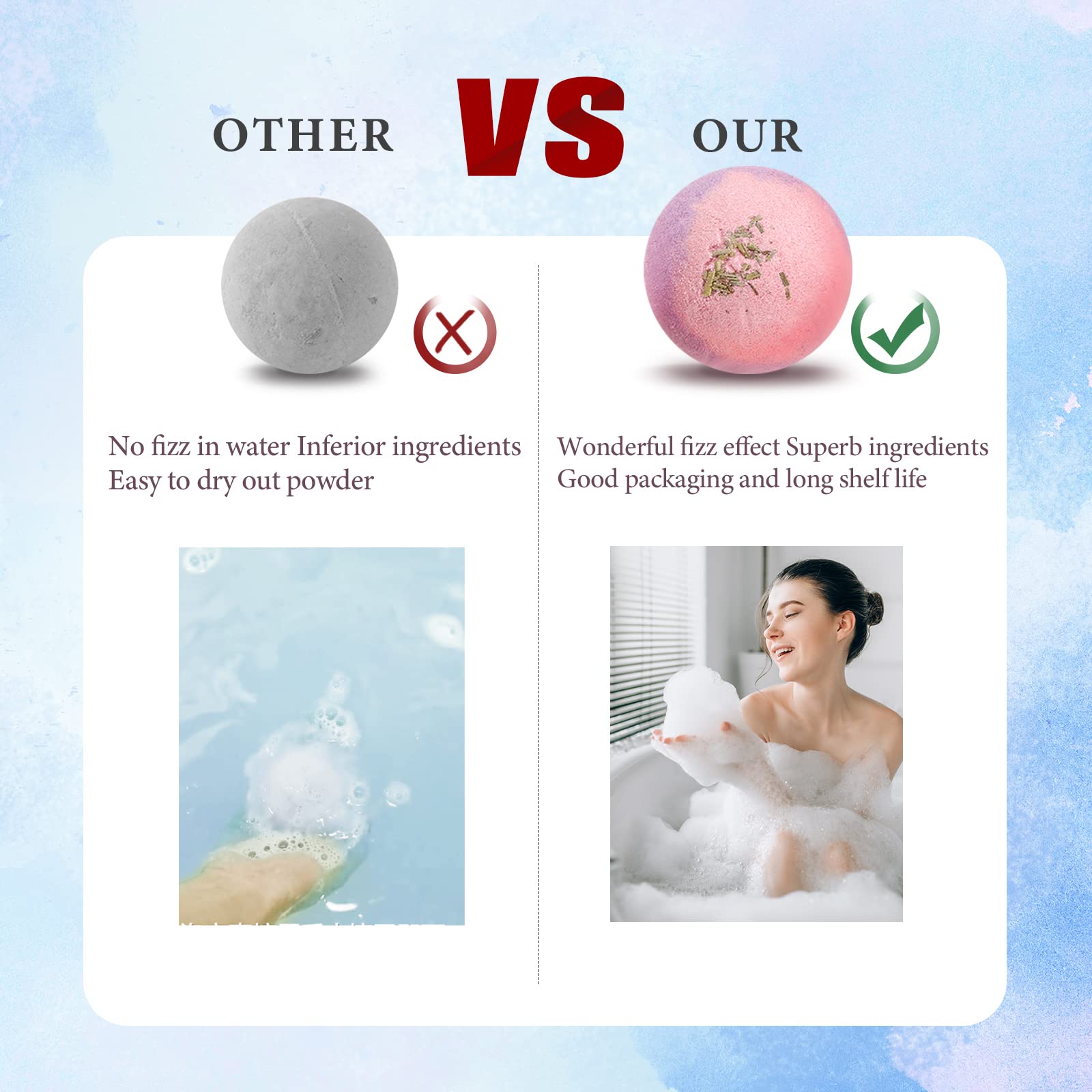 Beautifier Life bombe bain huile de coco et karité pour hydratation