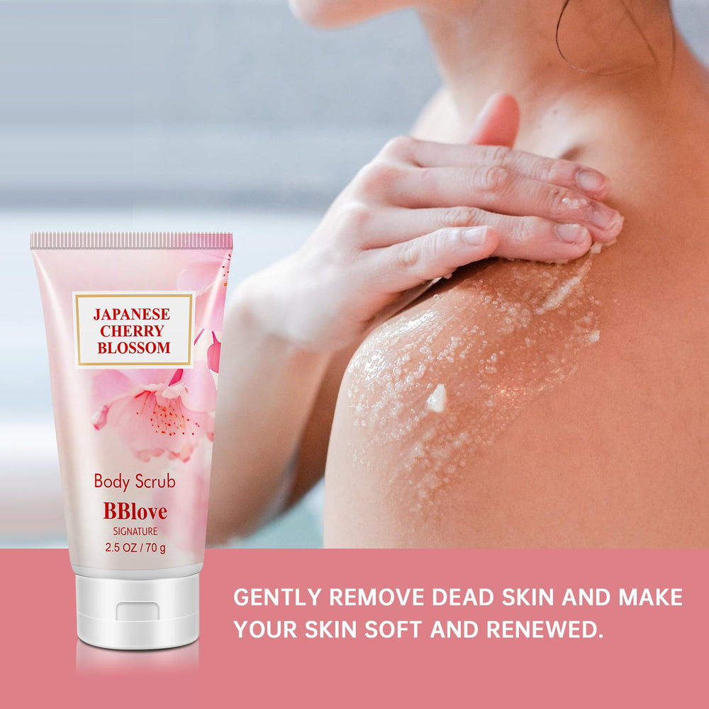 Gommage exfoliant Beautifier Life cerisier japonais, exfolie en douceur pour peau lisse.