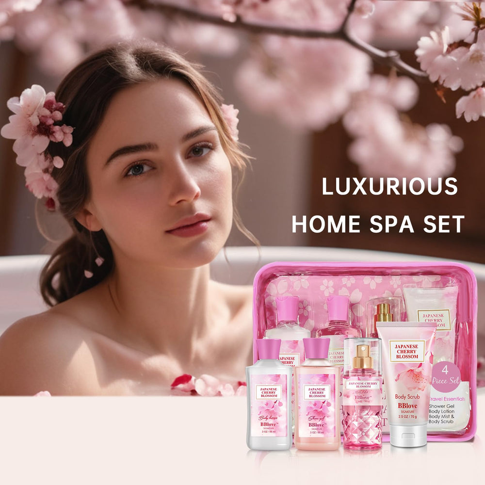 Trousse voyage Beautifier Life cerisier japonais, tout-en-un pour les déplacements.