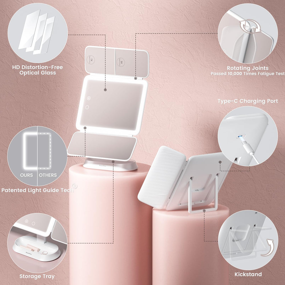 Beautifive miroir cadeau pratique pour elle, beauté quotidienne.