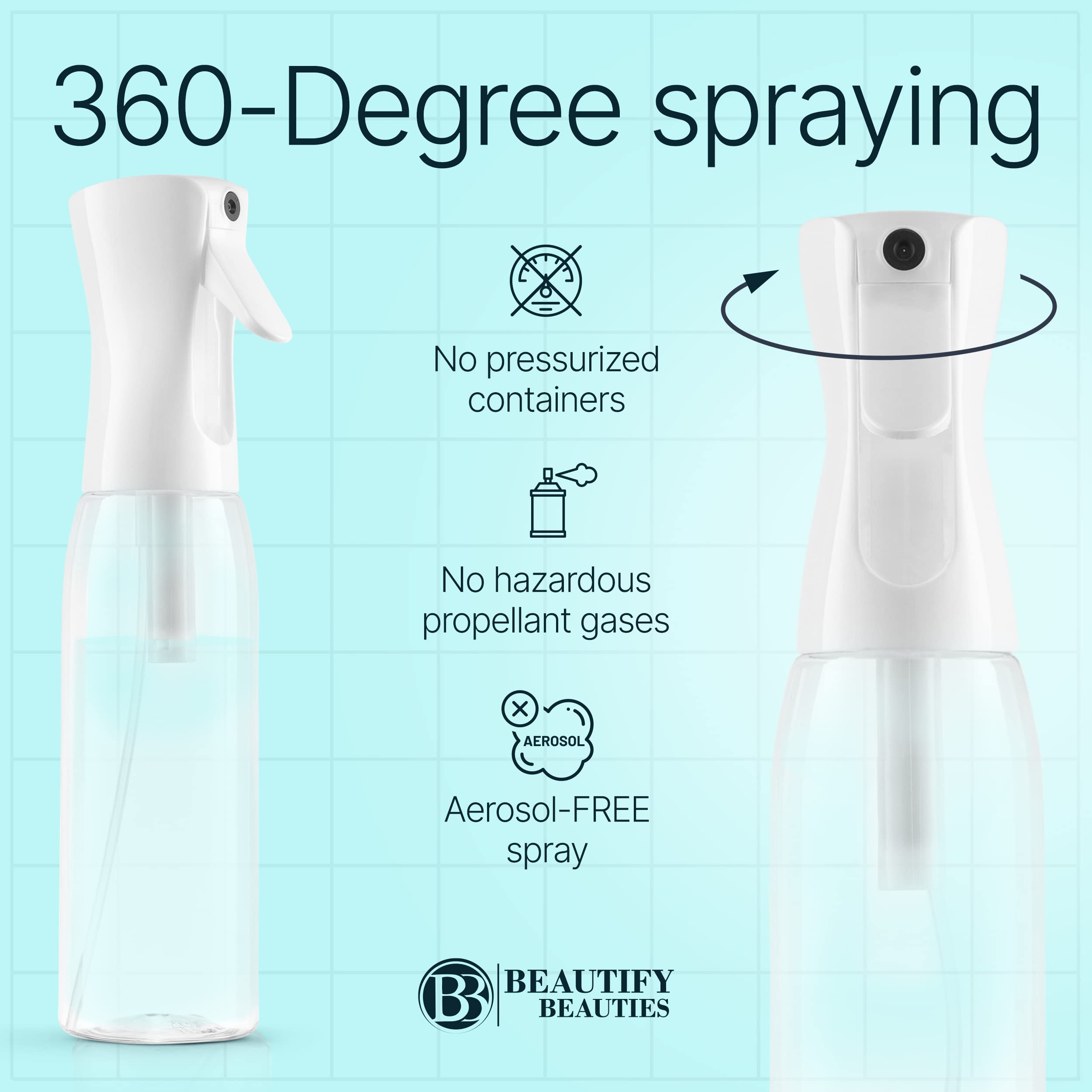 BeautifyBeauties Vaporisateur – brume rafraîchissante pour peau et soins.