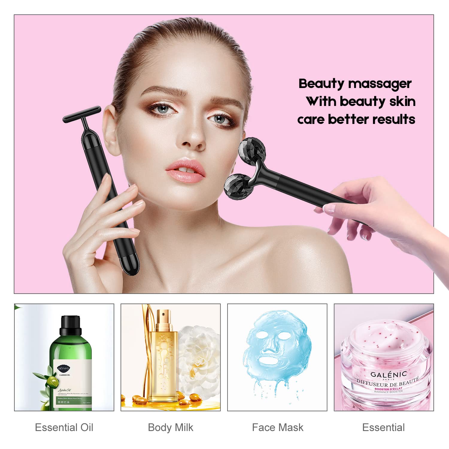 Beauty Bar : piles AA compatibles, prêt à l’emploi sans adaptateur.