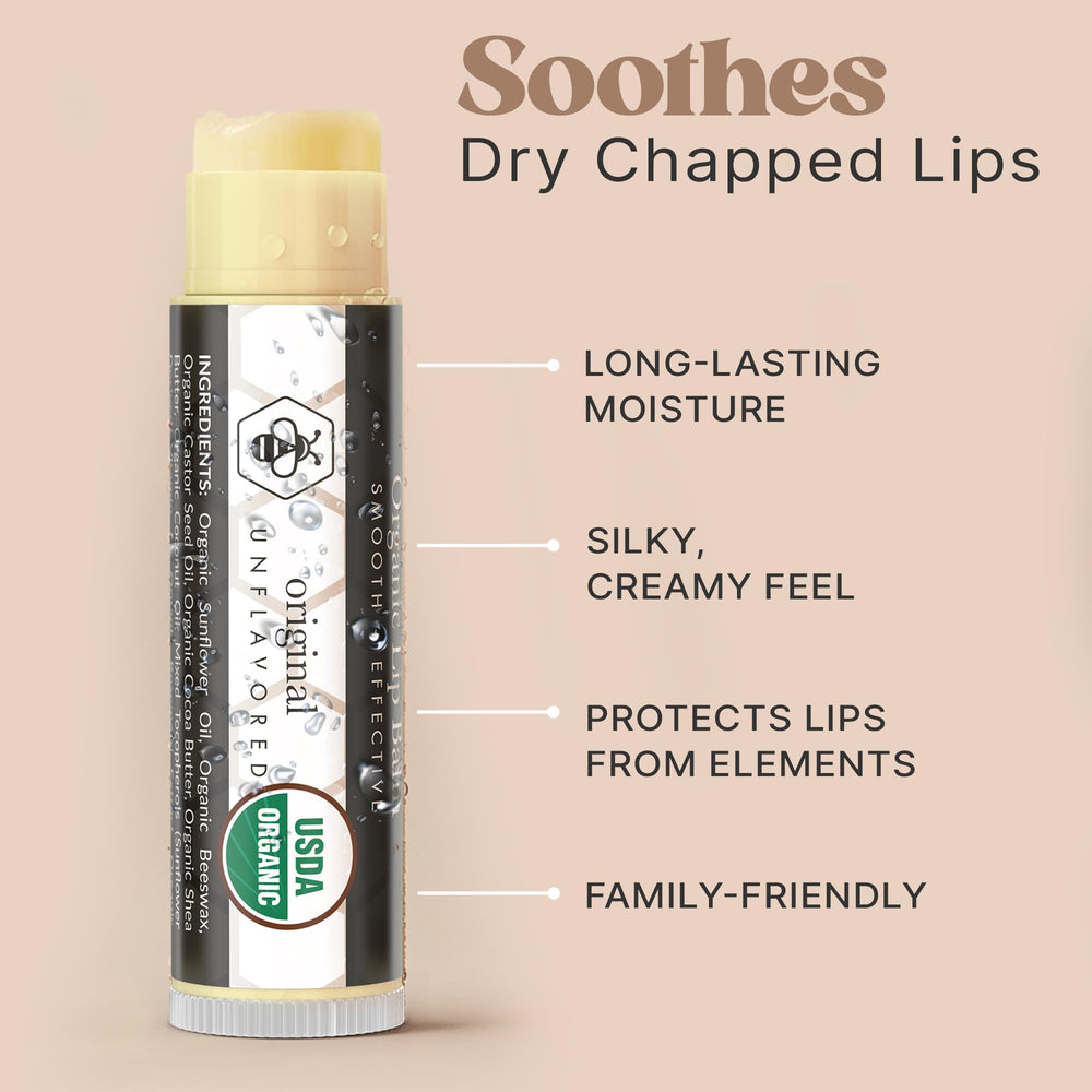 Application du baume Beauty by Earth, lèvres douces et protégées