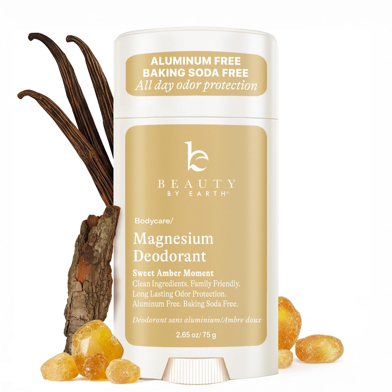 Beauty by Earth - emballage du déodorant naturel pour femme, pratique et sûr