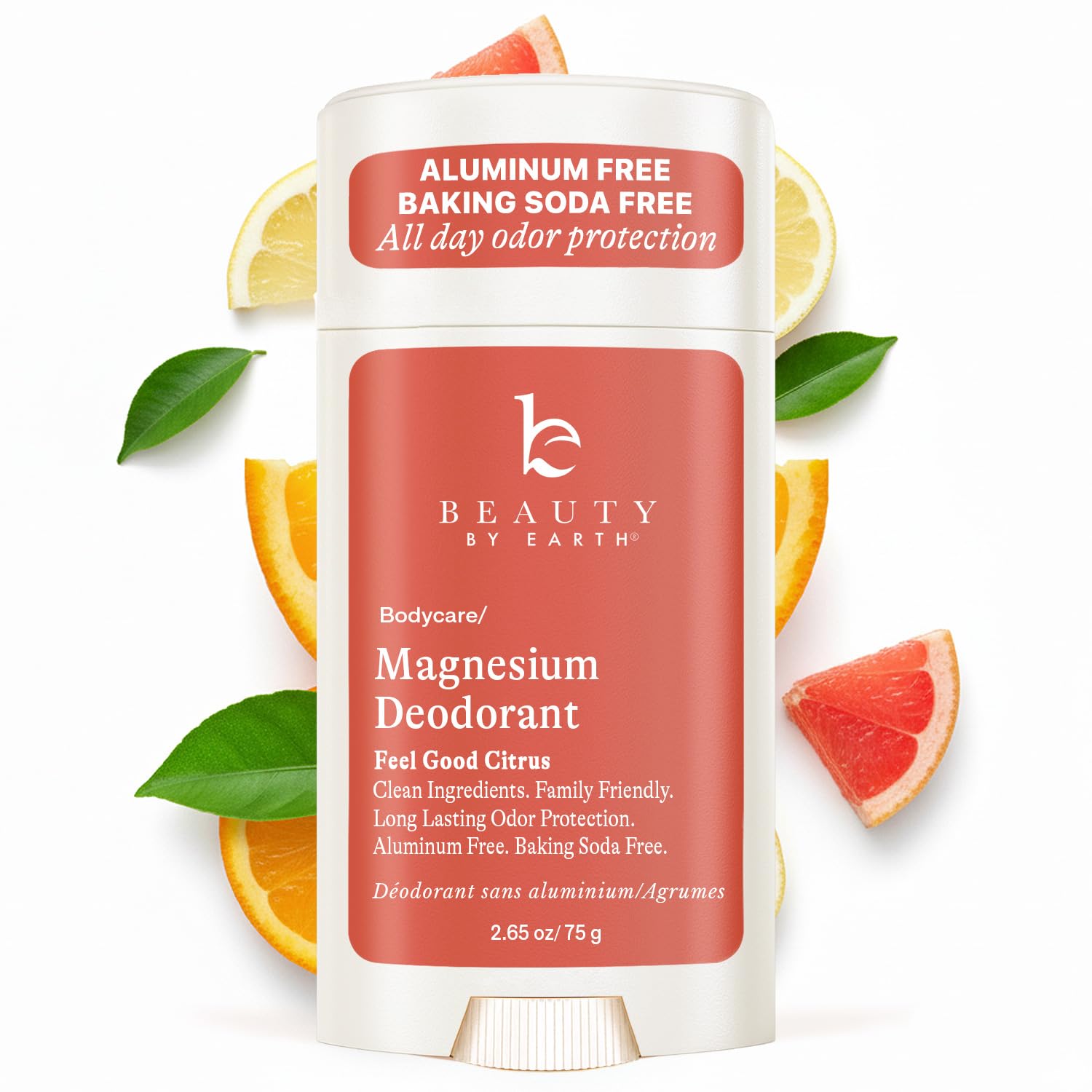 Beauty by Earth Déodorant sans aluminium, bouteille-glisse pour une application douce et fraîche