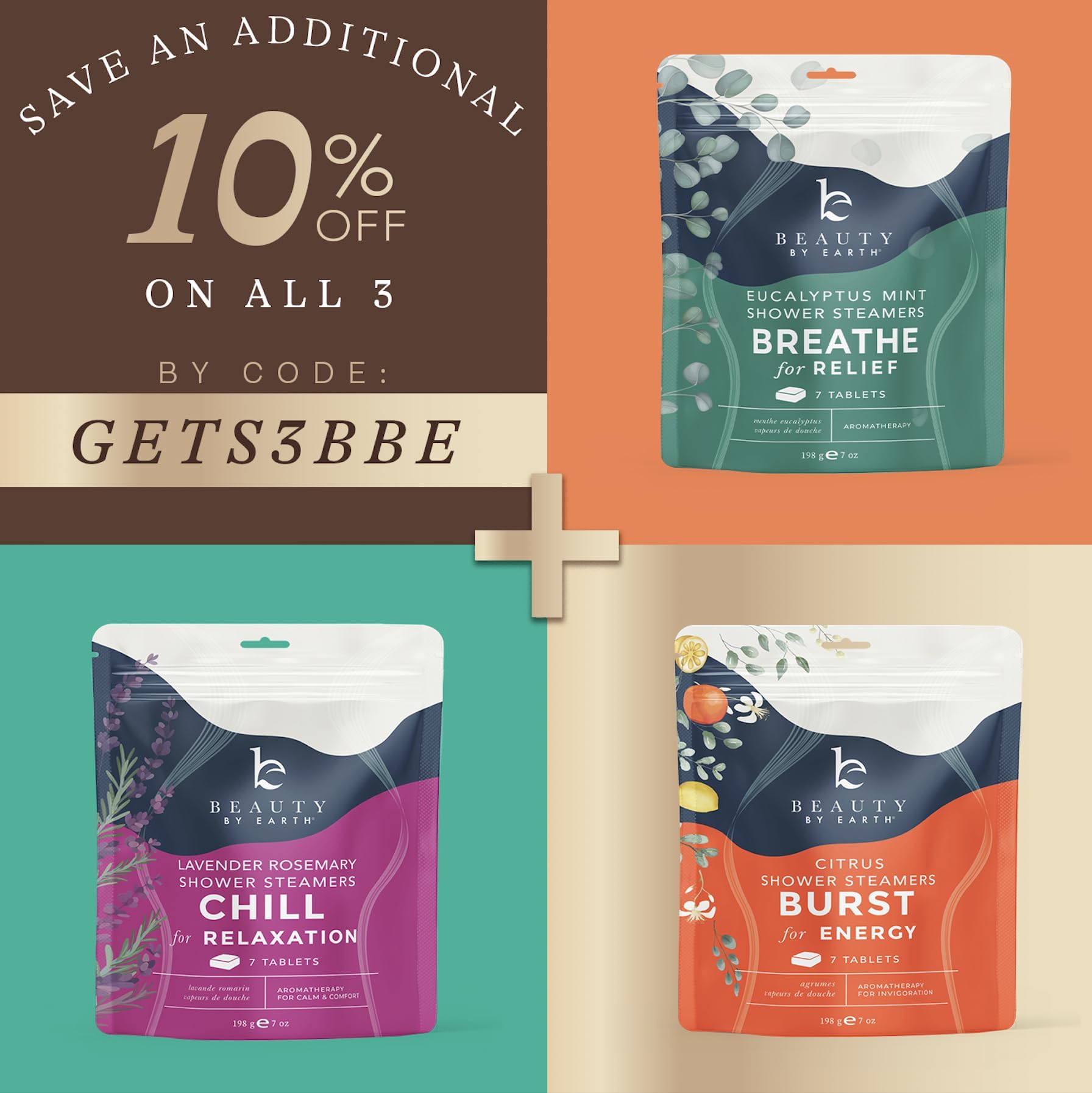 Emballage soigné Beauty by Earth, parfait pour offrir.