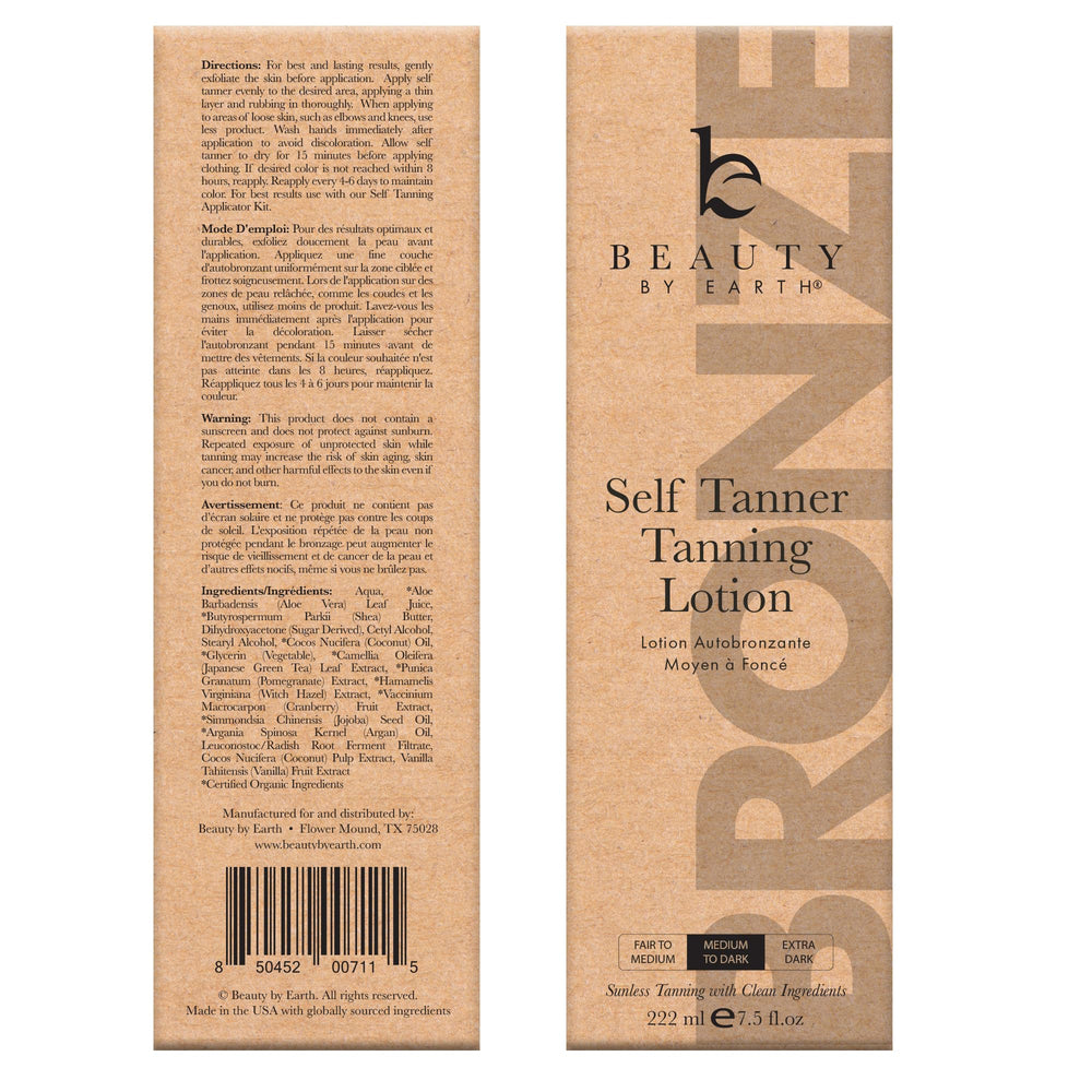 Beauty by Earth étui-kit bronzage prêt à l’emploi sans orange.