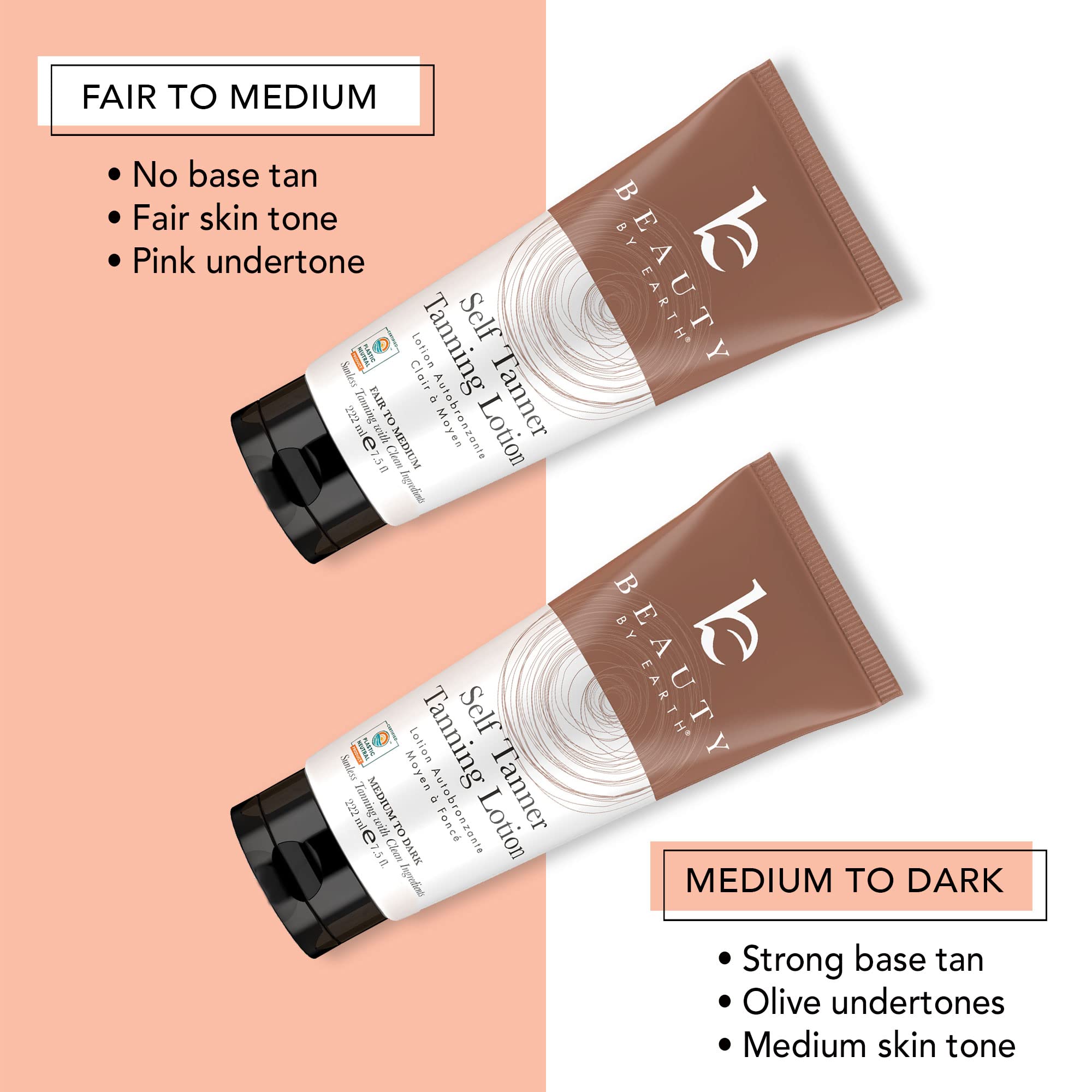 Beauty by Earth, fabriqué aux États‑Unis pour une couleur naturelle.