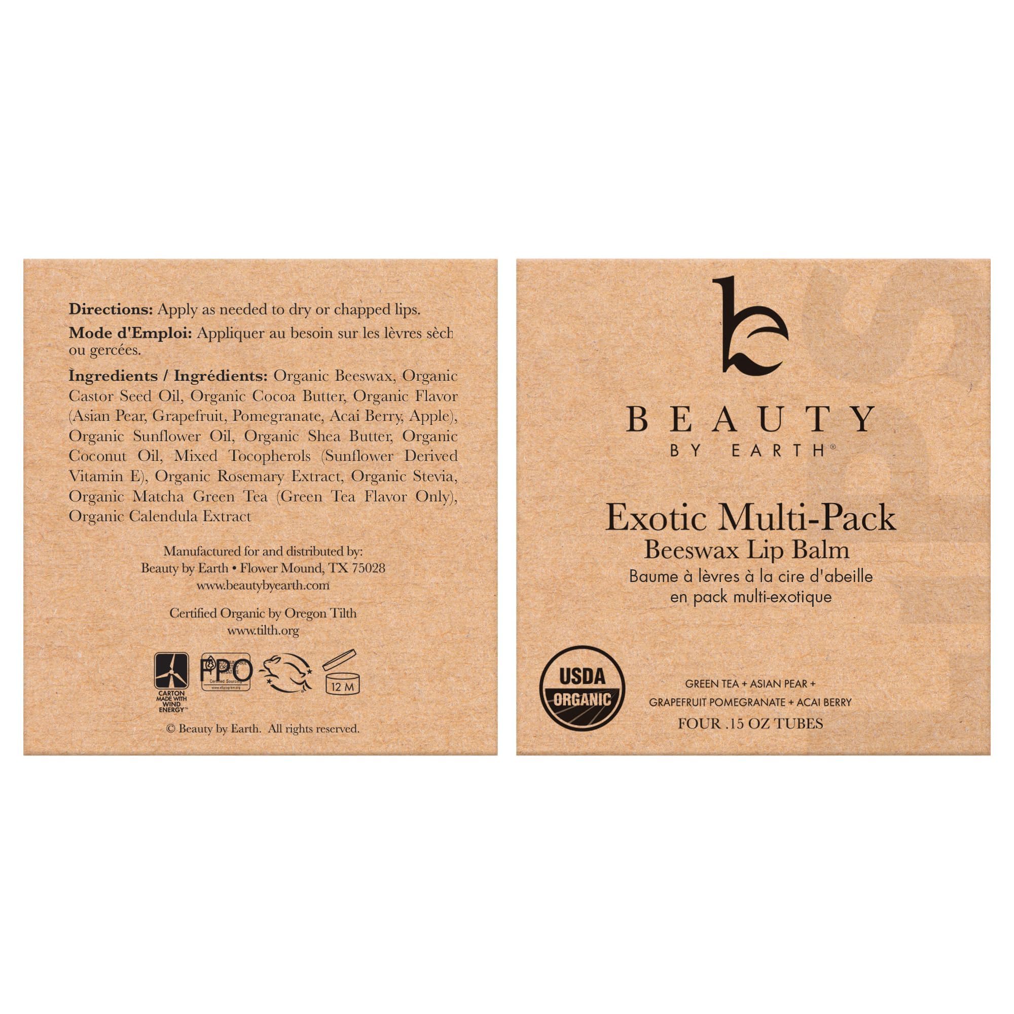 Beauty by Earth, fabrique-aux-etats-unis, produit local et soutien à l'emploi.